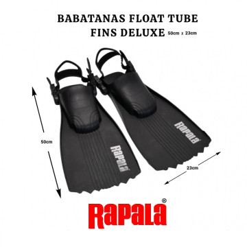 Aletas Deluxe Rapala Float Tube Fins [50cm de largo x 23cm ancho]