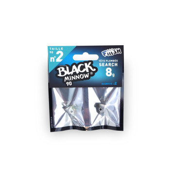 Black Minnow 90 Nº2 CABEZA PLOMADA JIG/HEAD (2 Unidades)