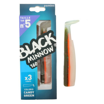 Black Minnow 160 - x3 cuerpos candy green (BM795)