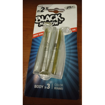 PACK 3 CUERPOS VINILO FIIISH BLACK MINNOW 105 [BM305x]