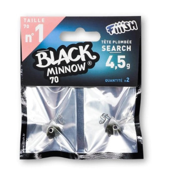 Black Minnow 70 Nº1 Cabezas Plomadas 2 unidades | Search 4.5g Kaki (BM766)